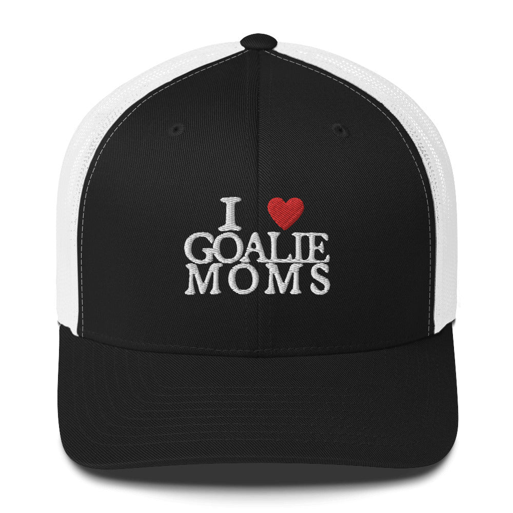 I Love Goalie Moms Trucker Cap