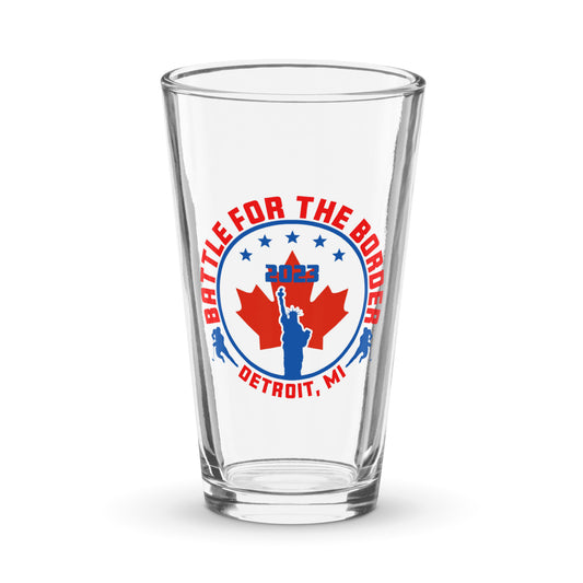 Statue of Maple Leaf Shaker pint glass