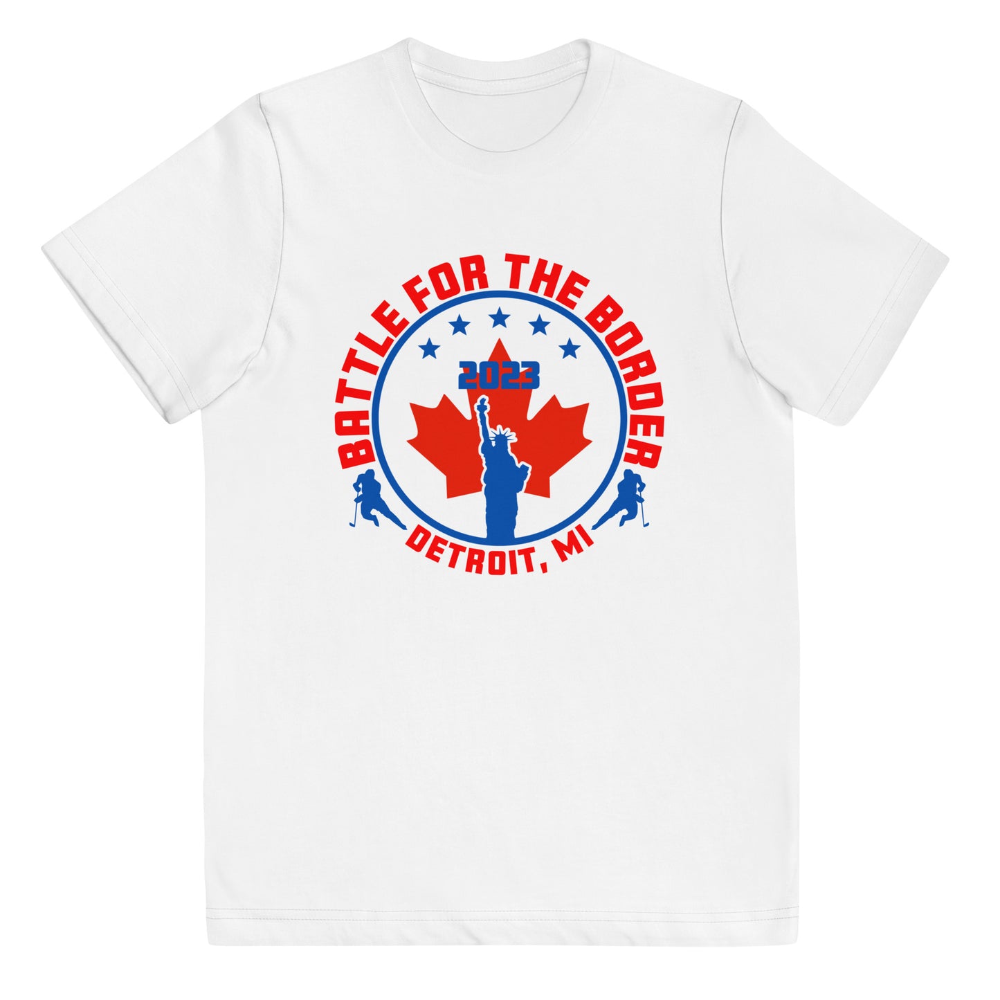 Youth Statue of Maple Leaf t-shirt