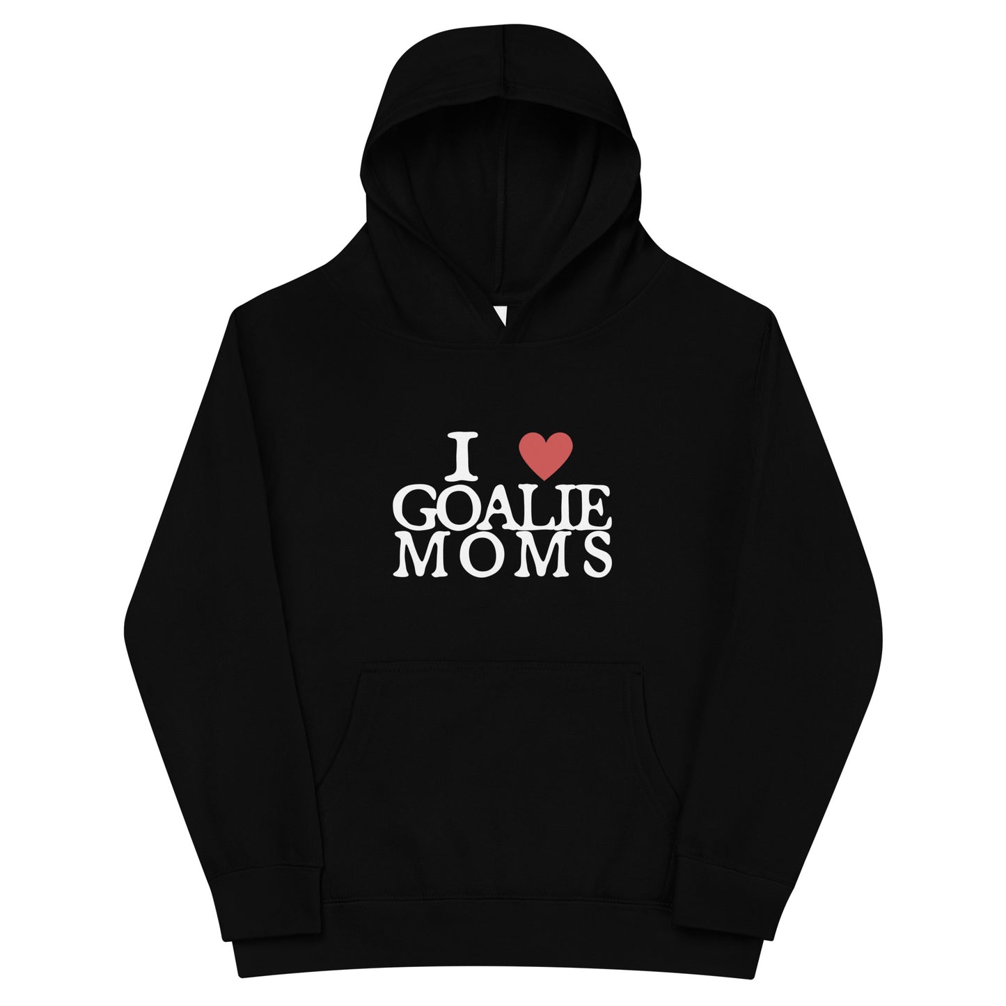 Love Goalie Moms Youth fleece hoodie
