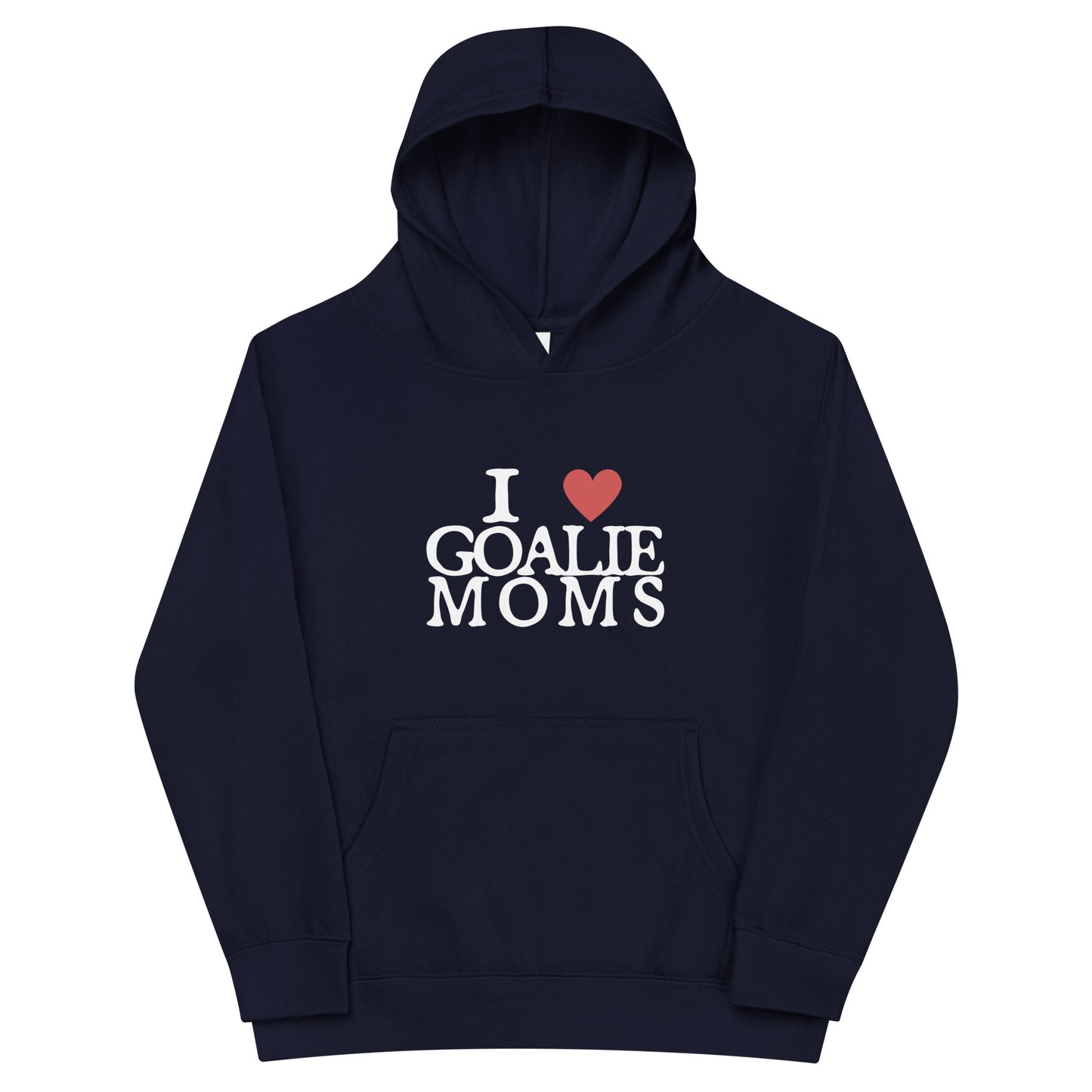 Love Goalie Moms Youth fleece hoodie